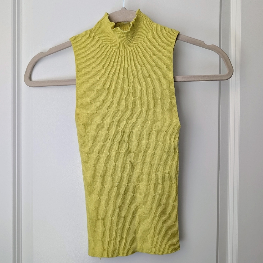 Mango Lemon Ribbed Tank Top